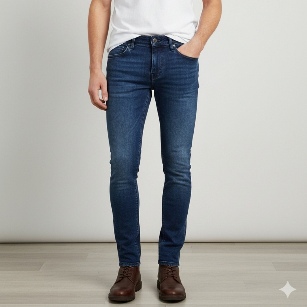 Calvin Klein Jeans Men's Dark Wash Ultimate Skinny Jeans Size 27X30 EUC